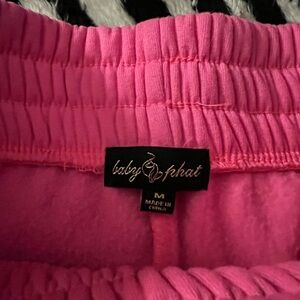 Newer baby phat sweat suit hot pink